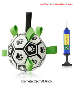 Alternative view of Interactive Dog Football Toy Soccer Ball Inflated Training Toy For Dogs Outdoor Border Collie Balls For Large Dogs Pet Supplies
