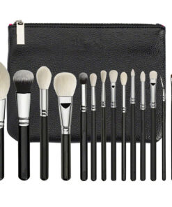 15pcs black makeup brushes