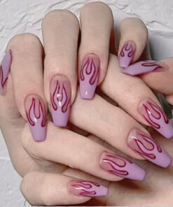 Wearing Nails Finished Soft Nails False Nails