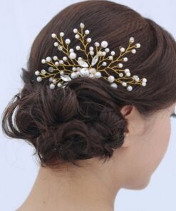 Bridal Headdress Pearl Hair Comb Wedding Bridal Ornament