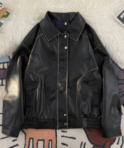 Men's Vintage Distressed Leather Jacket