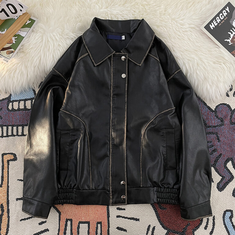 Men's Vintage Distressed Leather Jacket