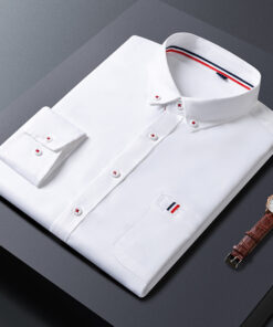 Mens Casual Shirt Fashion Business Dress Shirts Men Clothes