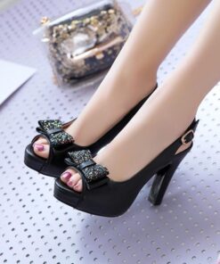 Alternative view of Bow high heel women shoes