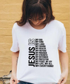 Jesus Is My God King Everything Women Vintage Tops Tshirts