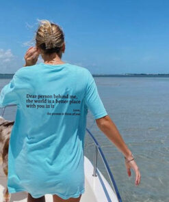 Alternative view of New Fashion Womens Letter T-Shirt Round Neck Short Sleeve Slogan Tee Top