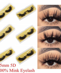 Mink Eyelashes 25mm Wispy Fluffy Fake Lashes