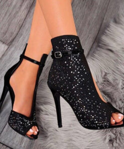 Alternative view of Fishbill Rhinestone Heels