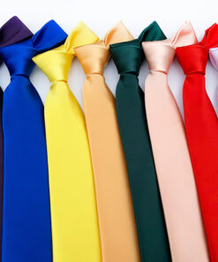 Alternative view of Men's Classic Solid-color Satin Tie