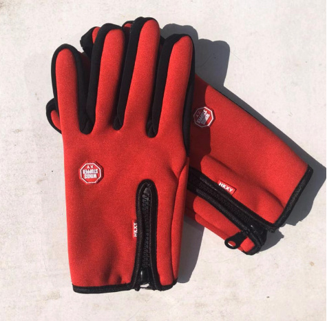 Full Finger Touch Screen Zipper Ski Gloves - Image 9