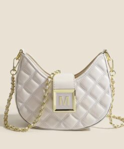 High-end New Fashion Rhombus Single Shoulder Underarm All-match Niche Texture Chain Messenger Bag
