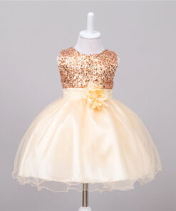 Baby Sequin Dress Flower Girl Wedding Princess Dress
