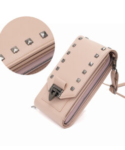 Alternative view of Rivet Design Shoulder Bags Mobile Phone Handbag Solid Color Crossbody Bags Women