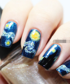 Alternative view of Manicure Sticker Van Gogh's Star Manicure Applique 14 Sticker Phototherapy Nail Sticker Nail Sticker