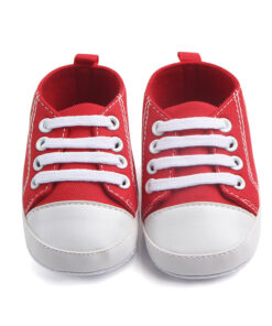 Alternative view of Canvas Classic Sports Sneakers Baby Boys Girls First Walkers Shoes Infant Toddler Soft Sole Anti-slip Baby Shoes