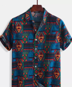 Beach shirt printed shirt men
