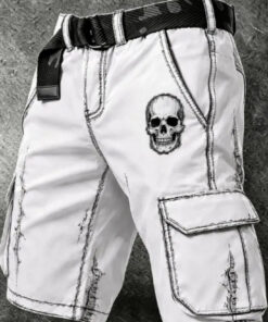 3D Digital Print Retro Casual Shorts