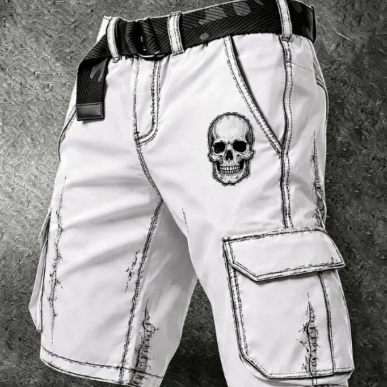3D Digital Print Retro Casual Shorts