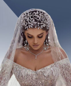 Floral Rhinestone Cutout Hair Accessory