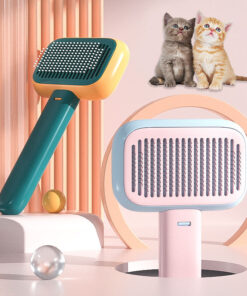 New Pet Cat Dog Hair Brush Hair Massage Comb Open-Knot Brush Grooming Cleaning Tool Stainless Steel Comb