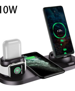 Wireless Charger For IPhone Fast Charger For Phone Fast Charging Pad For Phone Watch 6 In 1 Charging Dock Station