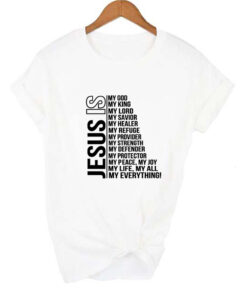 Alternative view of Jesus Is My God King Everything Women Vintage Tops Tshirts