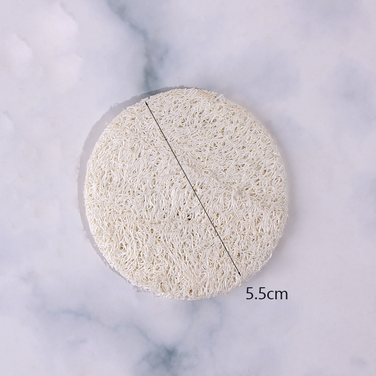 Scrubbing Exfoliating Loofah Round Reusable Makeup Skin Care Facial Remover Sponges Pads - Image 4