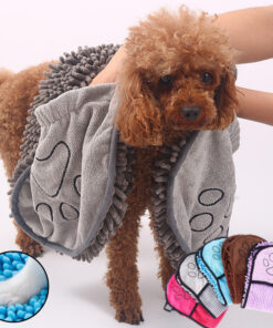 Alternative view of Dogs Cats Towels Super Absorbent Dog Bathrobe Microfiber Bath Towels Quick-Drying Cat Bath Towel For Pets Towel Dog Towels Pet Products