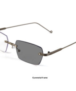 Alternative view of Men Rimless Photochromic Blue Light Reading Glasses