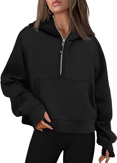 Zipper Hoodies Sweatshirts With Pocket Loose Sport Tops Long Sleeve Pullover Sweaters Winter Fall Outfits Women Clothing – Bild 7