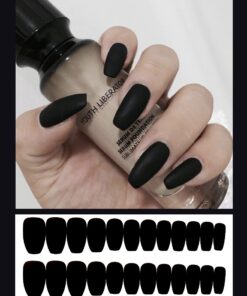 Frosted ballet fake nails