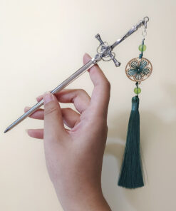 Sword Hairpin Tassel Hairpin Updo Ancient Style Han Chinese Clothing Accessories Ornament Modeling Headdress Hairpin Pull Hairpin Simple Antique