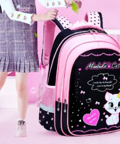 Kids School Cute Cat Print Backpack