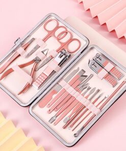 Alternative view of Professional Scissors Nail Clippers Set Ear Spoon Dead Skin Pliers Nail Cutting Pliers Pedicure Knife Nail Groove Trimmers