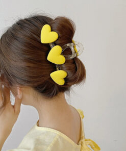 Color Love Clip Frosted Texture Back Head Hair Clip Hair Accessories Female