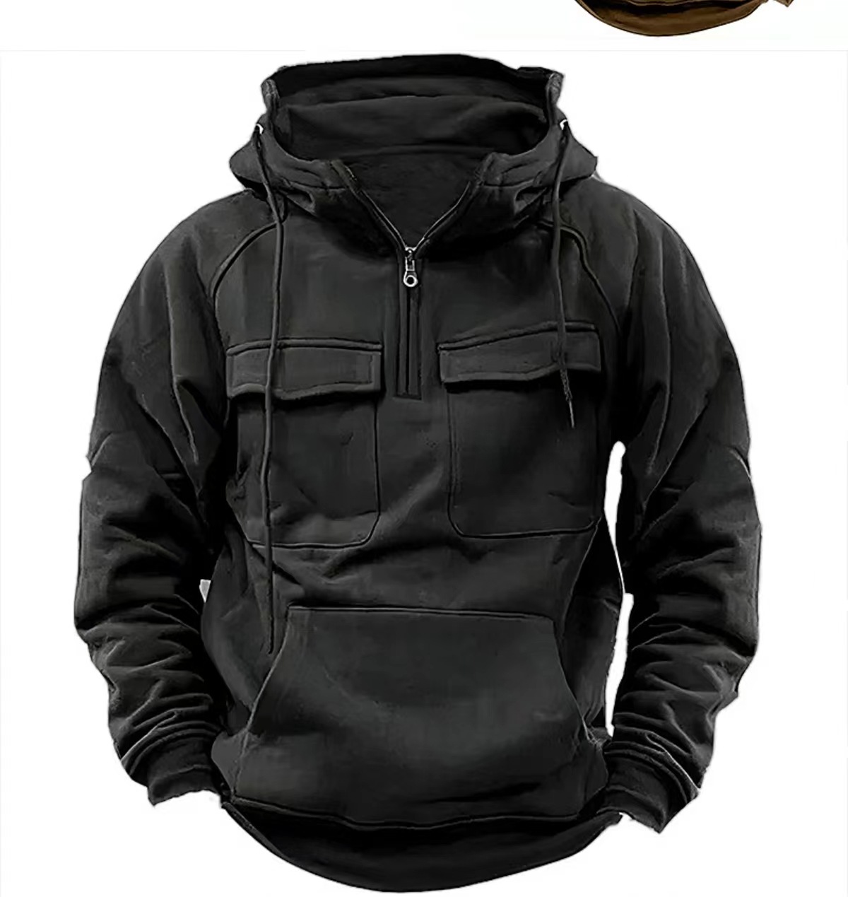 Men's Zip-up Hoodies Sweatshirt With Drawstring And Pocket Design Fashion Casual Sports Sweatshirt – Bild 5