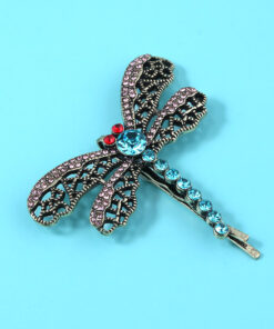 Retro Butterfly Hairpin Side Girl Word Clip Fashion Dragonfly Headdress