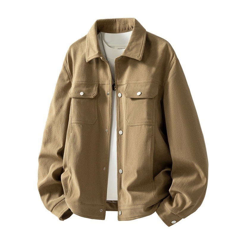 Plus-size Lapel Workwear Men's Casual Jacket - Image 4