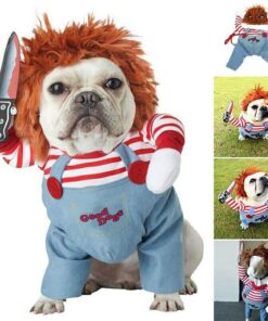 Halloween Pet Costume Pet Dog Funny Clothes Adjustable Dog Cosplay Costume Scary Costume Party Gatherings
