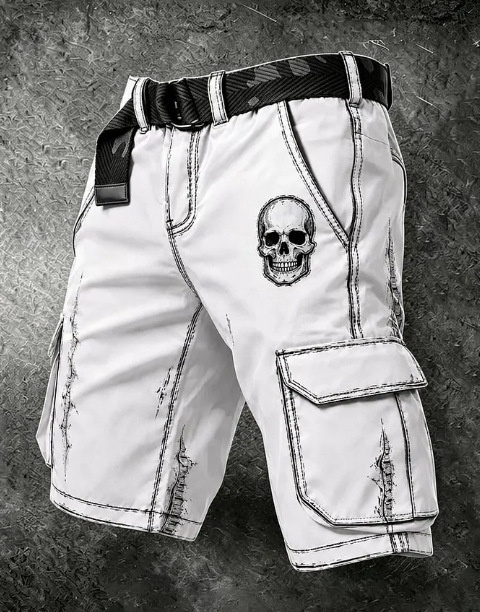 3D Digital Print Retro Casual Shorts - Image 2
