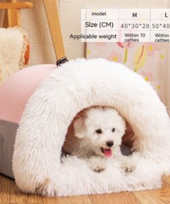 Alternative view of New Splice Portable Pet Nest Portable Autumn And Winter Warm Dog Nest Moisture-proof Long Fur Cat Nest Cross Border Pet Nest