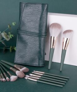 Green Cloud 14 Makeup Brushes Suit