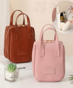 Handle-top Cosmetic Bag Ins Fashion Shell-shaped Handbag Toiletry Bags Travel High Capacity Portable Storage Make Up Bag