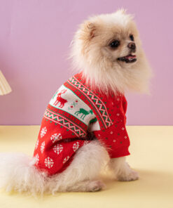Christmas Tree Elk Christmas Dog Sweater