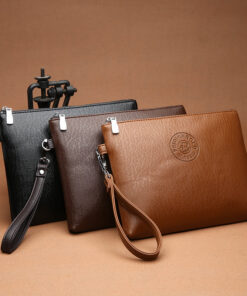 Casual Men's Clutch Bag Pu Soft Leather Men's