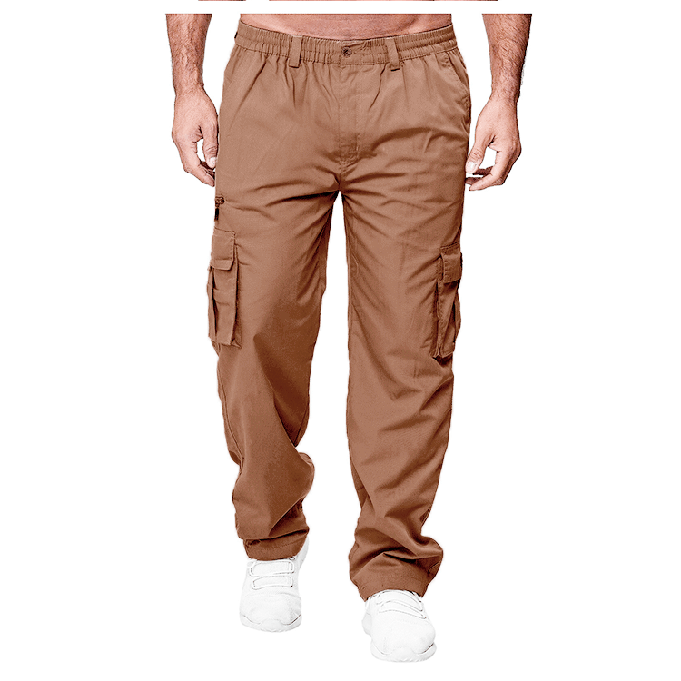 Men's Casual Multi-pocket Loose Straight Cargo Pants - Image 7