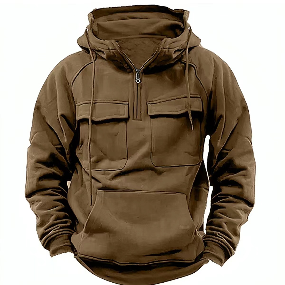 Men's Zip-up Hoodies Sweatshirt With Drawstring And Pocket Design Fashion Casual Sports Sweatshirt – Bild 6