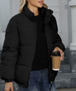 Alternative view of Winter Coat Women Casual Windproof Down Cotton Coat Warm Thickened Jacket Solid Outwear All-match Loose Tops Clothing