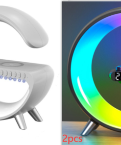 Alternative view of New Intelligent G Shaped LED Lamp Bluetooth Speake Wireless Charger Atmosphere Lamp App Control For Bedroom Home Decor