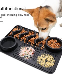 Alternative view of Dog Silicone Licking Pad Pet Licking Mat Silicone Smelling Mat Multifunctional Food Bowl Pets Supplies